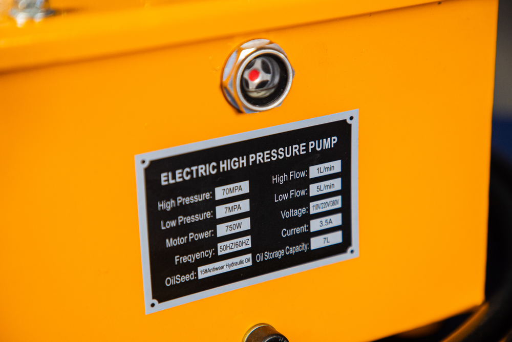 Насос электрогидравлический двусторонний TOR HHB-630B 220В, 0,75кВт, 8л