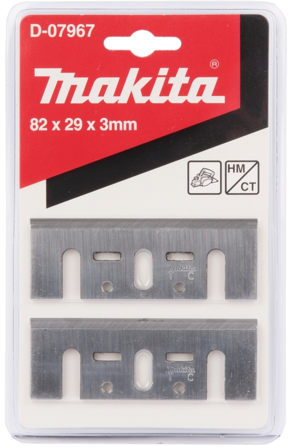 Односторонние лезвия HM/CT, 82х29х3 мм, 2 шт Makita D-07967