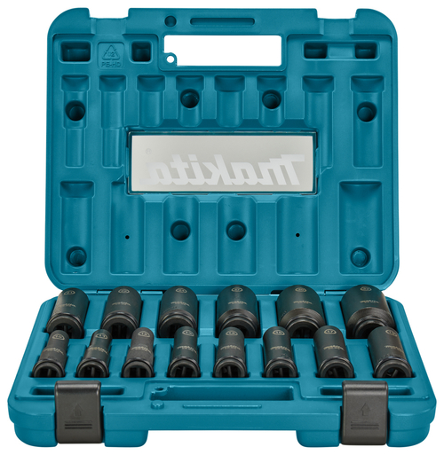 Набор головок Impact Black 1/2" (10-32 мм) 14 шт Makita E-16586