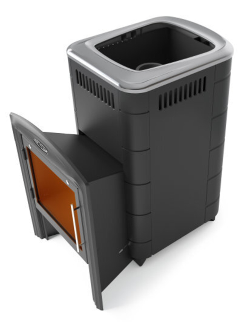 Печь для бани ТМФ Тунгуска Cast Витра антрацит