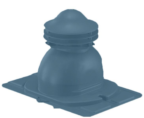 Универсальный выход вентиляции с универсальным проходным элементом 460\334\445 синий RAL 5005