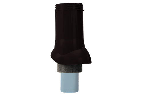 Выход вентиляционный канализации Gervent изолированный 110/160мм RAL 9005 черный