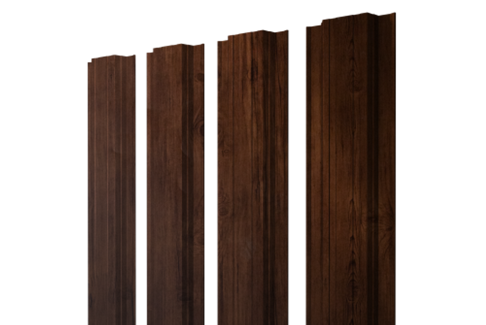 Штакетник Прямоугольный с прямым резом 0,4 Print Premium Cherry Wood Fresh TwinColor