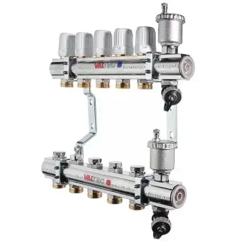 Группа коллекторная без расходомеров 9 отводов 1¼"в/в x ¾"ек Valtec VTc.594.EMNX.0709