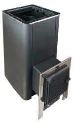 Печь для бани Термофор Олимп Carbon 26 с чуг.дверцей без стекла антрацит#