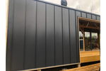 Кликфальц Pro Gofr Grand Line 0,5 Satin с пленкой на замках RAL 7024 мокрый асфальт