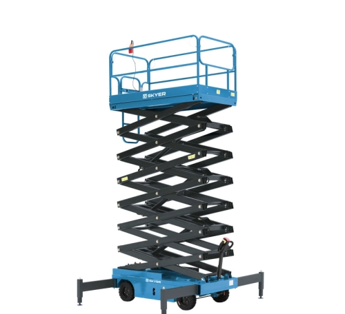 Подъемник самоходный электрический ножничный ведомый SKYER SPFP1403