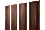 Штакетник М-образный В с прямым резом 0,45 Print Elite Chestnut Wood TwinColor