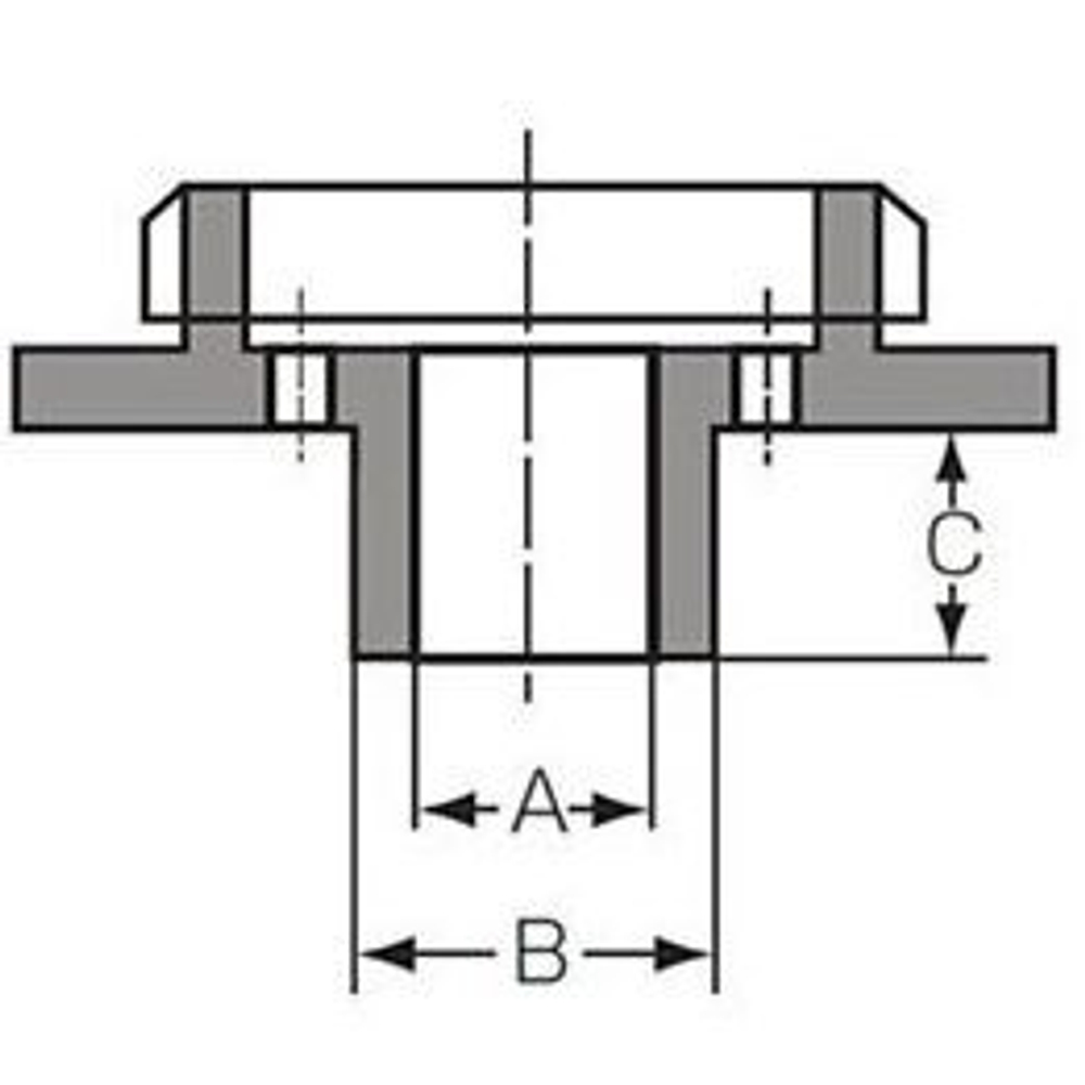 Направляющая втулка, 14x16x14,5 мм для фрезера 3600H, 3601B Makita 321308-2