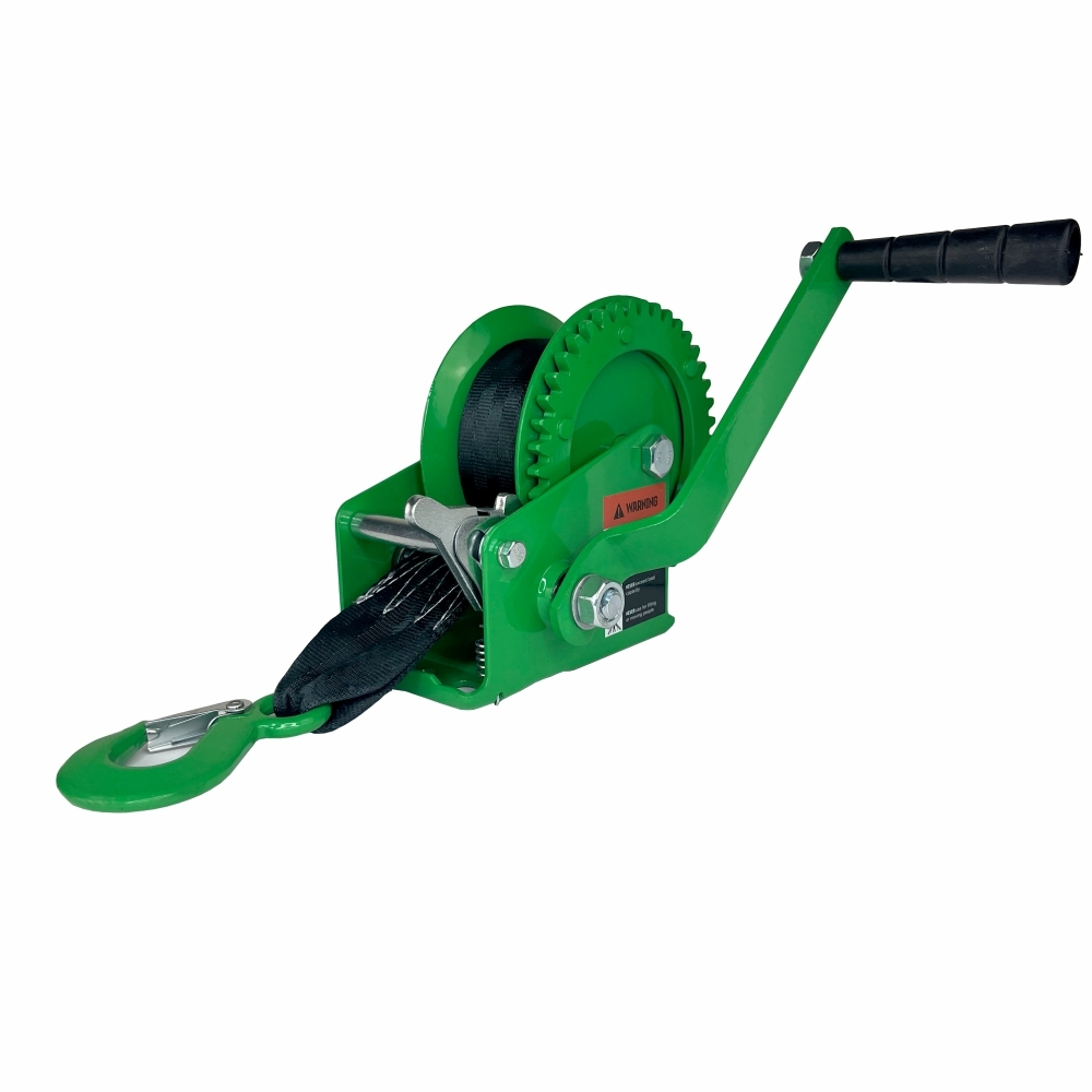 Лебедка ручная барабанная HITCH HW 1100, 1100 кг, канат 10 м