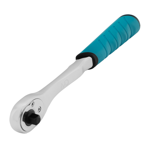 Ключ-трещотка 1/4", CrV, 90 зубьев, усиленный, хром Gross