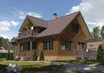 Сайдинг LUX под дерево, Брус, миндаль
