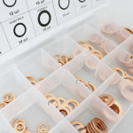 WDK-214067 Набор медных шайб, 15 типоразмеров, 150 шт