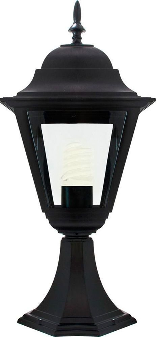 Светильник садово-парковый Feron 4204/PL4204 четырехгранный на постамент 100W E27 230V, черный 11030