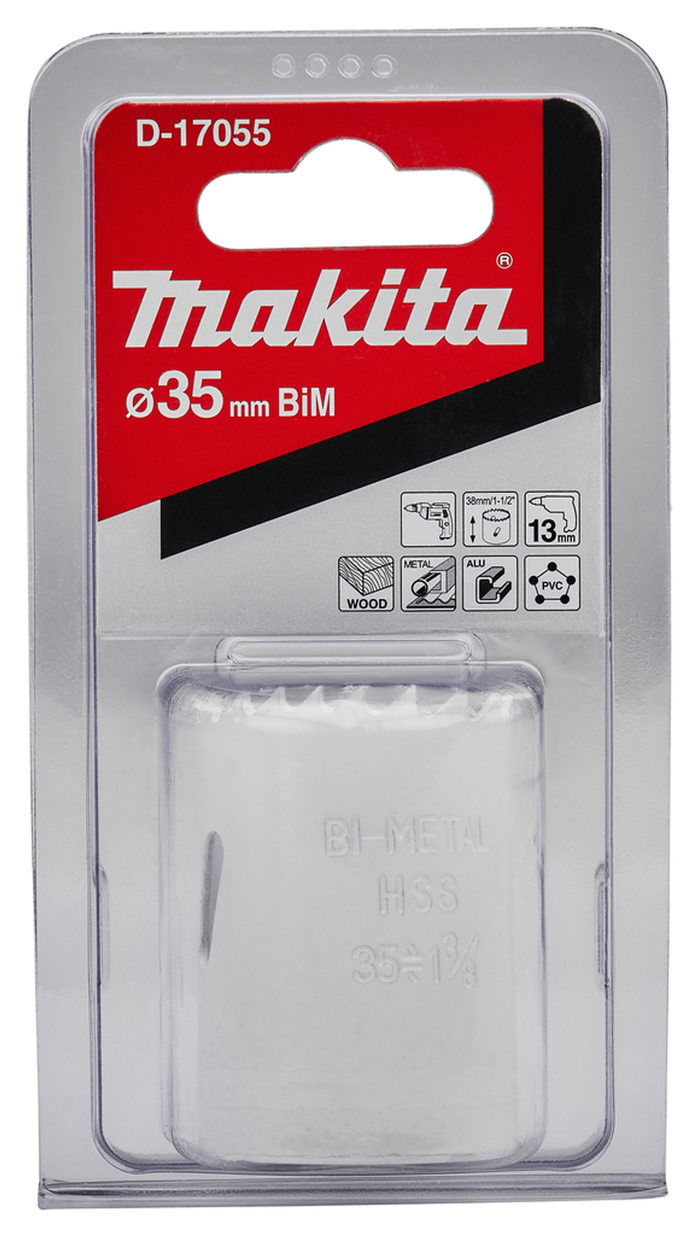 Биметаллическая коронка 35х38 мм Makita D-17055