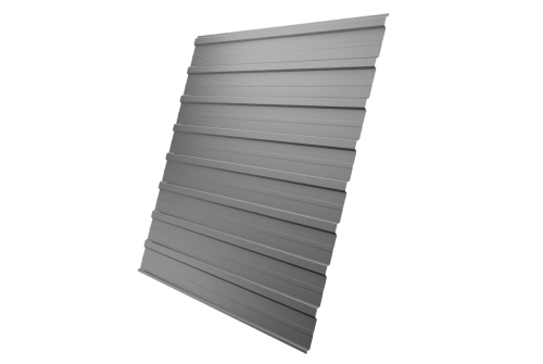 Профнастил C10A 0,5 Satin RAL 9006бело-алюминиевый