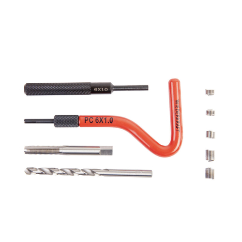 WDK-ST0610 Набор для восстановления резьбы M6x1, 16 предметов