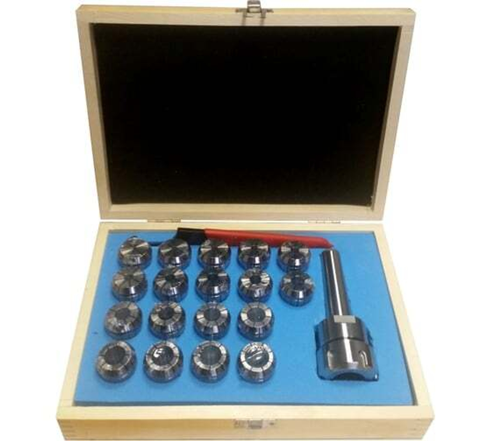 Патрон цанговый MSB3-ER32, хвостовик конус Морзе, DIN228-A, с набором цанг 18 шт. 3-20 мм GRIFF b220423