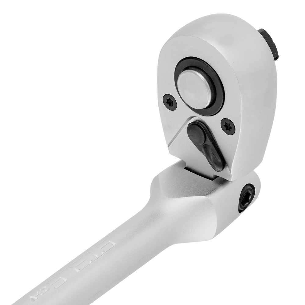 Ключ-трещотка шарнирный 1/2", СrV, 72 зуба, с быстрым сбросом, матовый хром Stels