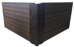 Заборная доска AIWOOD шип/паз150х25х2000/3000/4000 мм (текстура 3D+3D)