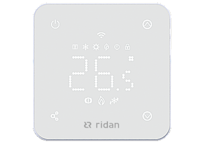 Ридан 088L1142R — Электронный комнатный термостат RSmart-FW с Wi-Fi подключением 230V, белый