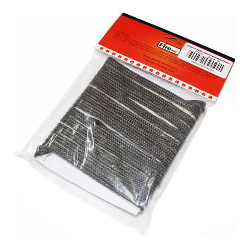 Шнур уплотнительный из керамического волокна, 8мм, L=2м, самоклеющийся, FireWay