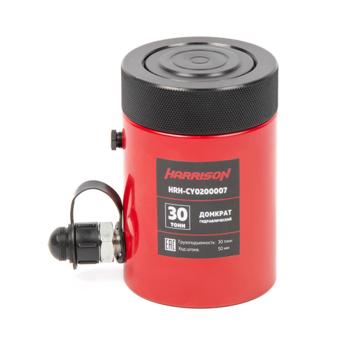 HRH-CY0200007 Домкрат гидравлический, однополостной, с фиксирующей гайкой 30 т, ход 50 мм
