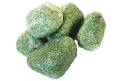 Камень для бани Жадеит шлифованный, 10 кг, ведро/коробка