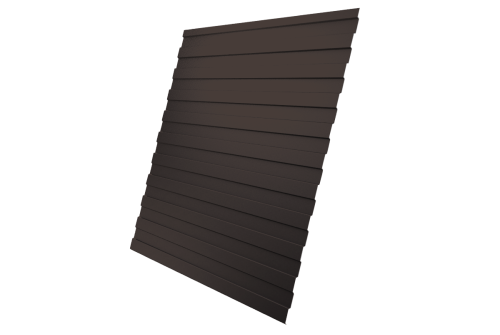 Профнастил C8A 0,5 Satin Matt TX RR 32 темно-коричневый