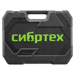 Набор инструментов, 1/2", 1/4", пластиковый кейс 76 предметов// Сибртех