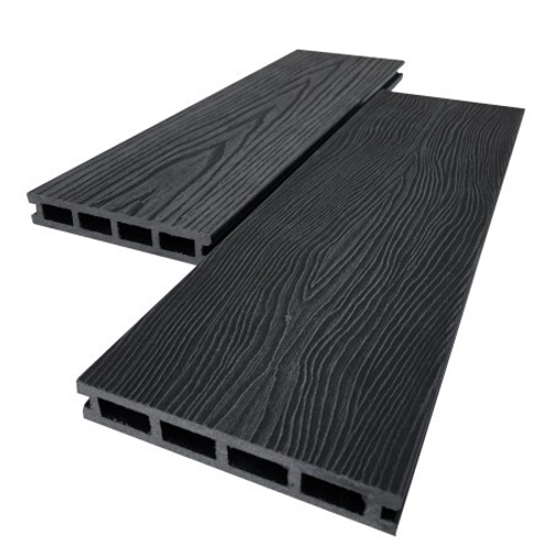 Террасная доска AIWOOD 140х22х4000мм брашированная двусторонняя (текстура 3D+3D)