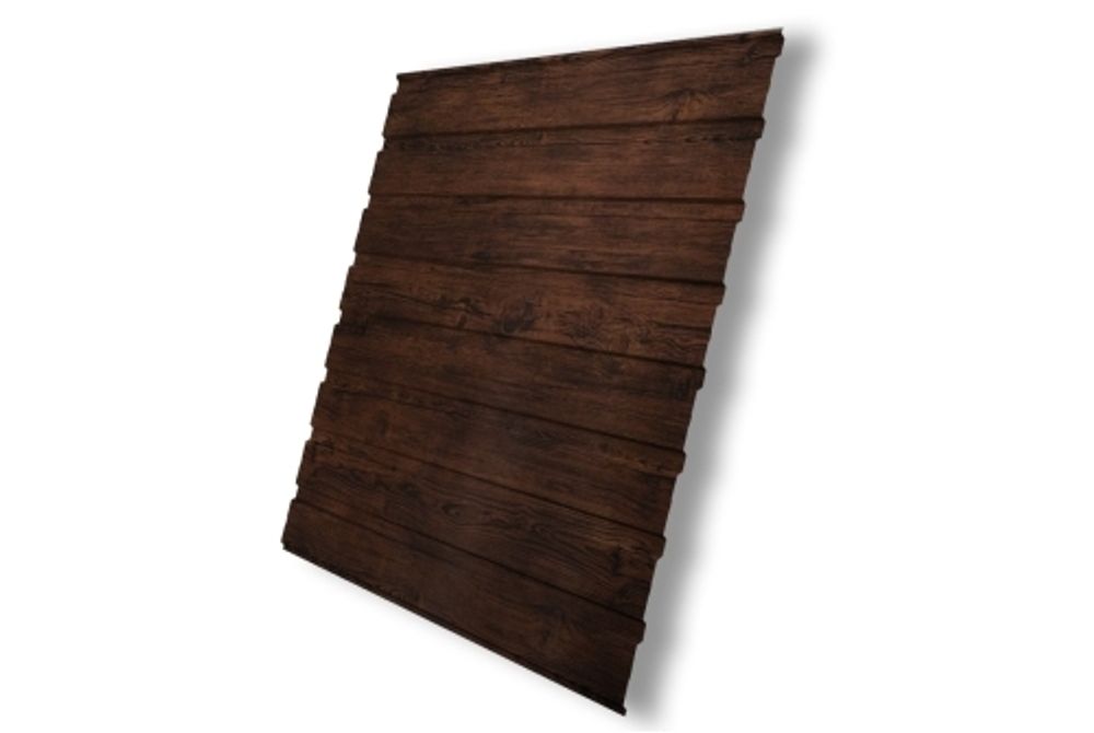 Профнастил C10B 0,45 Print Elite с пленкой Cherry Wood TwinColor