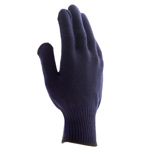 Перчатки трикотажные, акрил, ПВХ гель, "Протектор", синий, оверлок Россия Сибртех