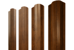 Штакетник М-образный B фигурный 0,45 Print Elite Golden Wood TwinColor