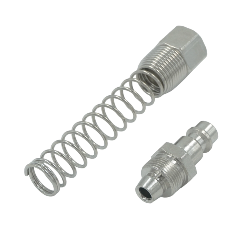 OPT-740PPS Штуцер быстроразъемного соединения пневматического с пружинкой, резьба  1/2"