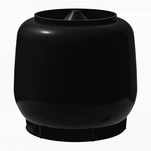 Колпак ТехноНиколь для гибкой черепицы D160 мм черный, шт