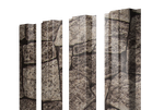 Штакетник П-образный A с прямым резом 0,45 Print Elite King Stone TwinColor