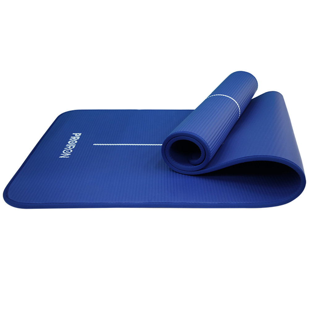 Коврик для йоги и фитнеса 1830*660*10мм NBR, синий ProIron от ГЕЛЕОС
