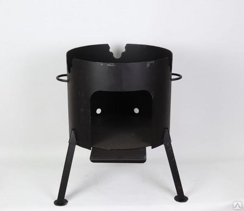 Печь под казан на 16 литров (диаметр 410 мм, сталь 2 мм)