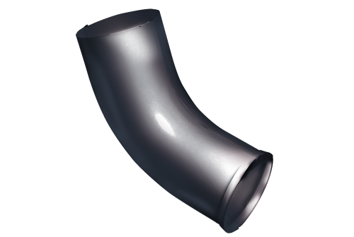 Колено стока Optima 100мм RAL 7024