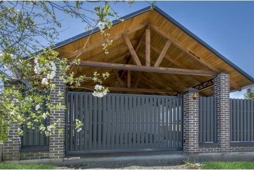 Штакетник Круглый с прямым резом 0,45 Drap ST RAL 7024 мокрый асфальт