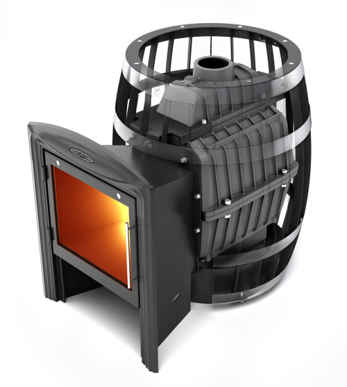 Печь для бани ТМФ Саяны Cast Витра