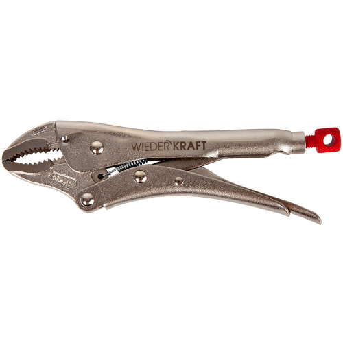 WDK-65103 Зажим  сварочный  С-образный  с  тонкими губками с фиксатором.  Струбцины сварочные.