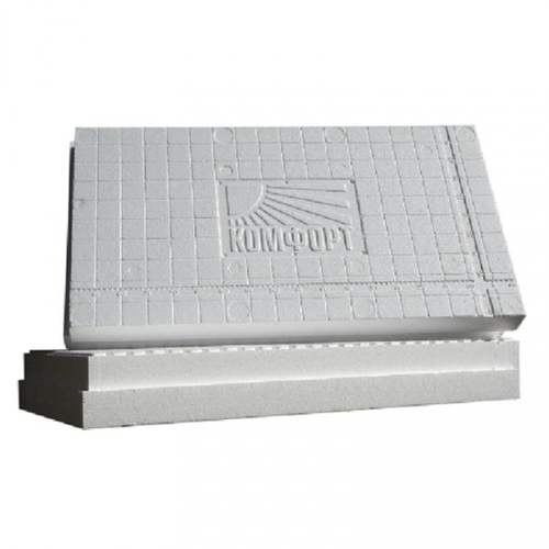 Пенополистирол термоформованный КОМФОРТ ППС-15 900х500х50мм, 12 шт/упак