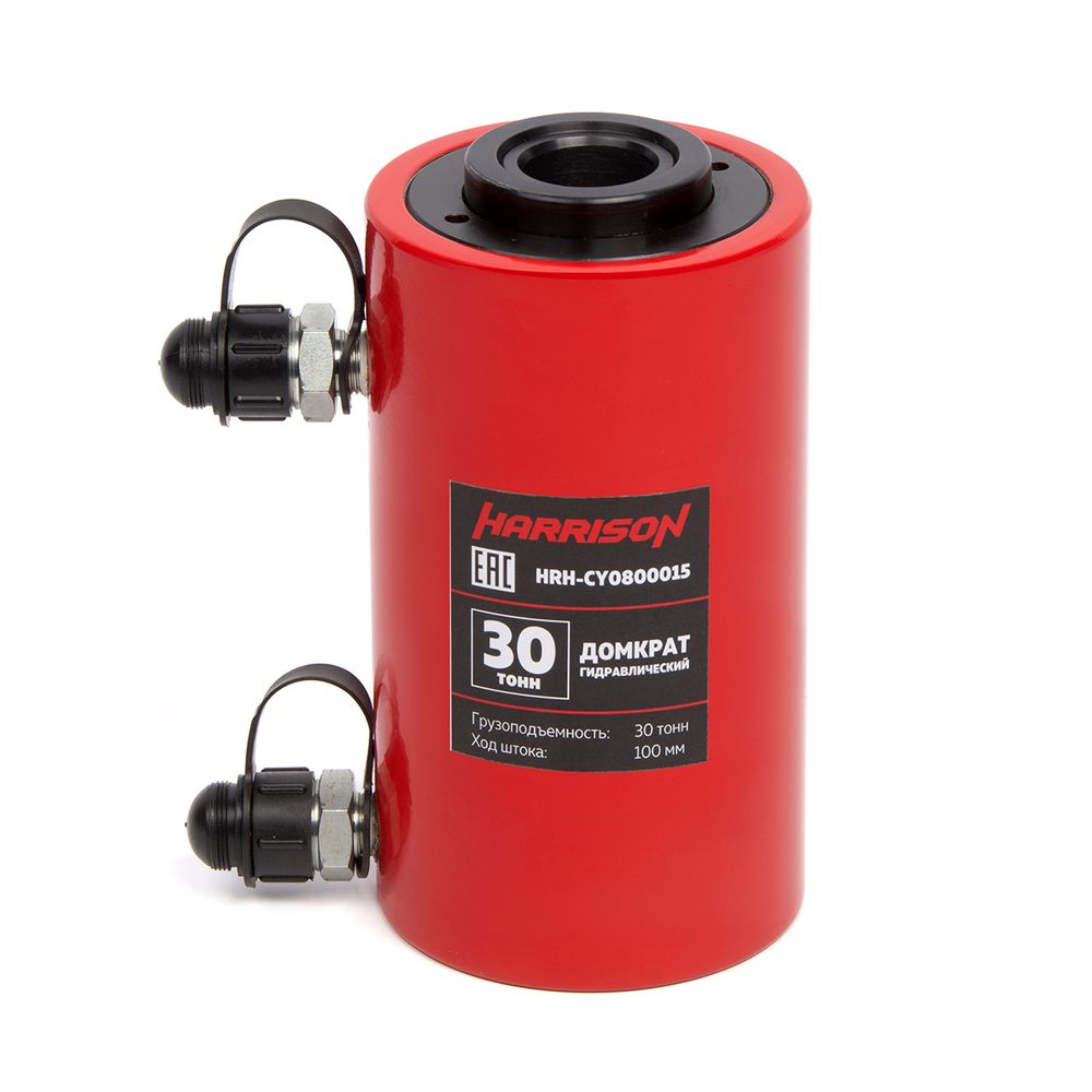 HRH-CY0800015 Домкрат гидравлический с полым штоком, двухполостной 30 т, ход 100 мм