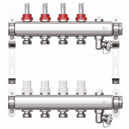 Коллекторная группа STI СМ4F в сборе с расходомерами (4 вых.)
