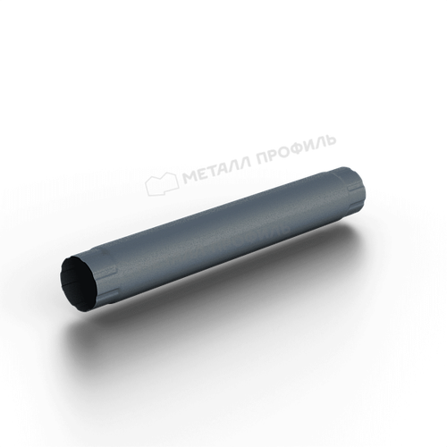 Труба соединительная МЕТАЛЛ ПРОФИЛЬ Foramina Freeze D100х1000 Grey