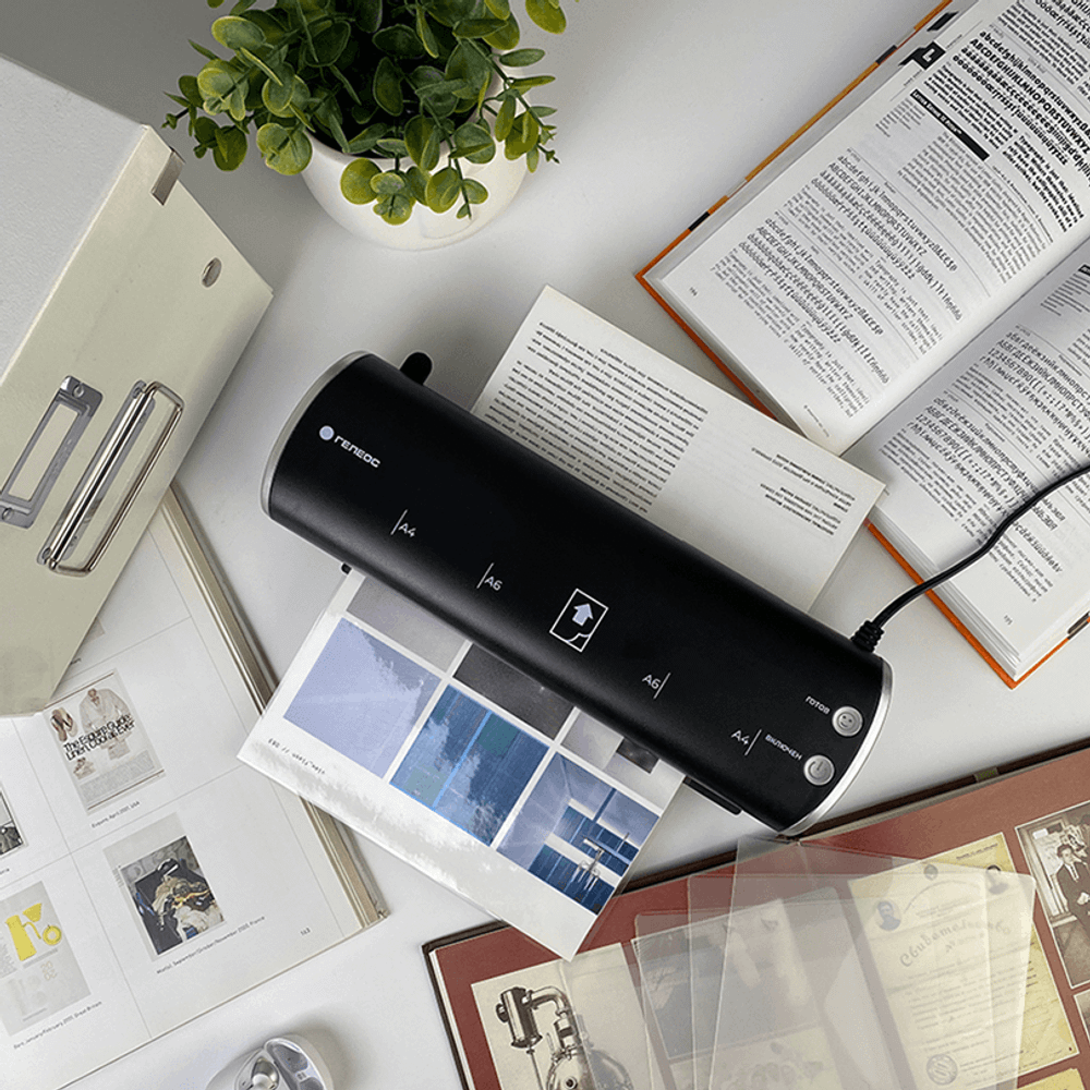 Ламинатор ГЕЛЕОС ЛМ A4 Модерн черный+серебряный от производителя