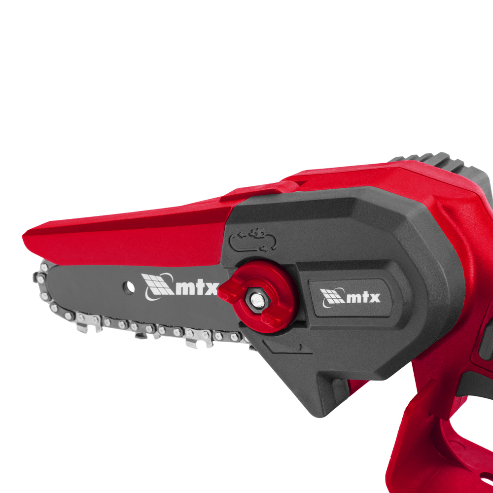 Цепная мини-пила аккумуляторная, MCS-100, шина 100 мм, Li-Ion, 20 В MTX