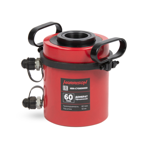 HRH-CY0806050 Домкрат гидравлический с полым штоком, двухполостной 60 т, ход 50 мм